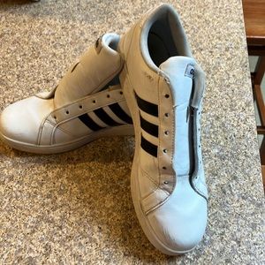 Adidas Grand Court Shoes White / Black Retro Sneakers Size 7